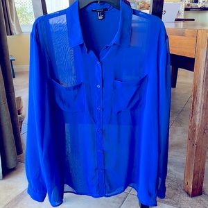 Beautiful Blue Blouse, L